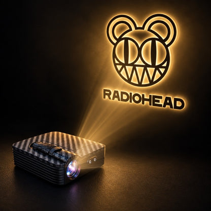 IronBeam car door projector — Radiohead